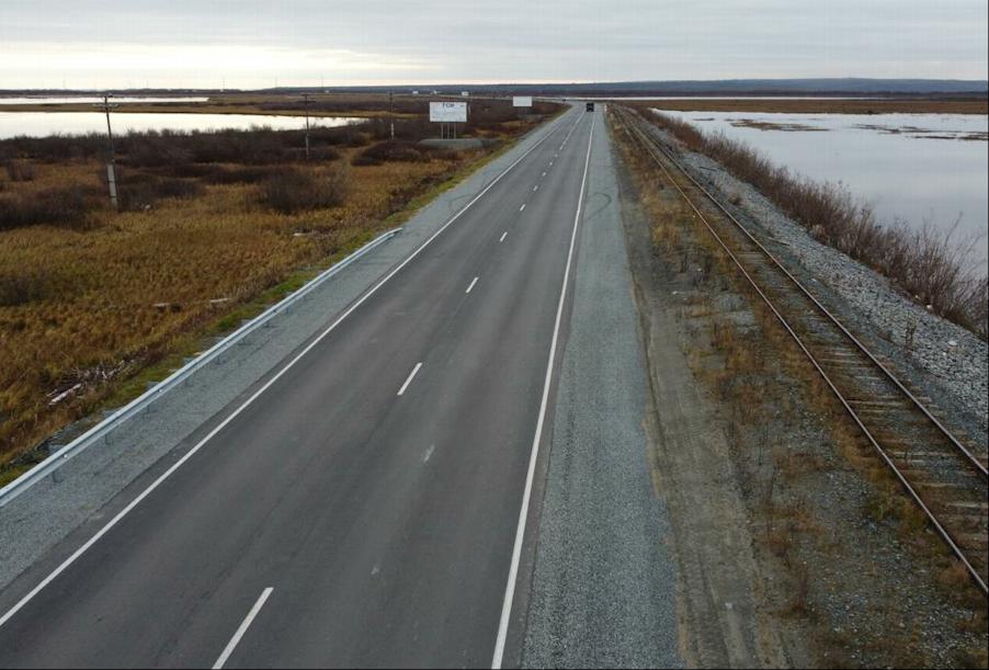 В Ямало-Ненецком автономном округе завершился ремонт дороги Салехард – Лабытнанги